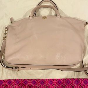 Tory Burch Frida Satchel light oak (pale dusty pink) shoulder purse ✨✨